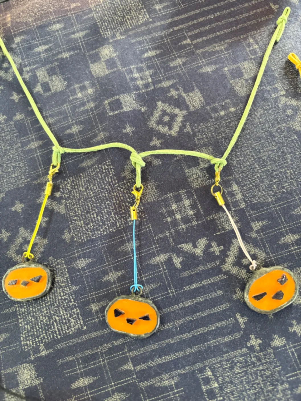 【ハロウィン】かぼちゃ🎃キーホルダー(ステンドグラス)