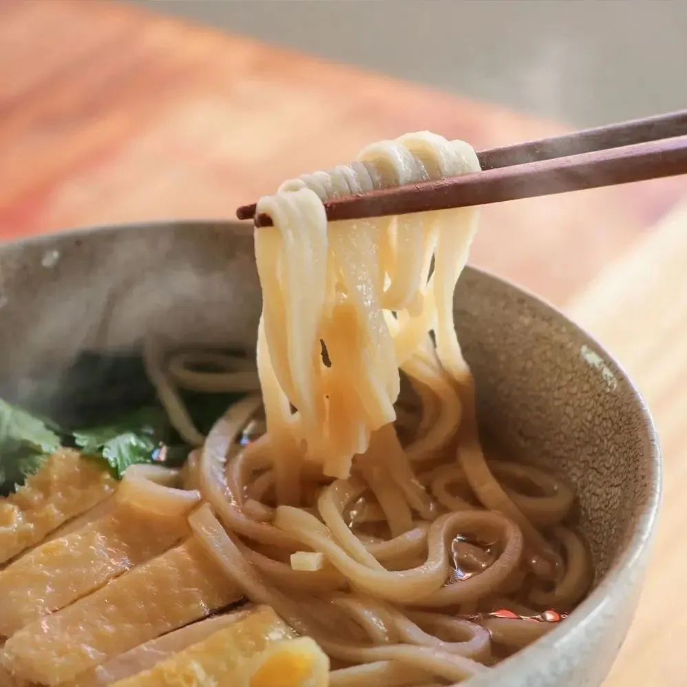【2種食べ比べ】もちもち玄米めん プレーン・黒米 120g｜グルテンフリー・無添加