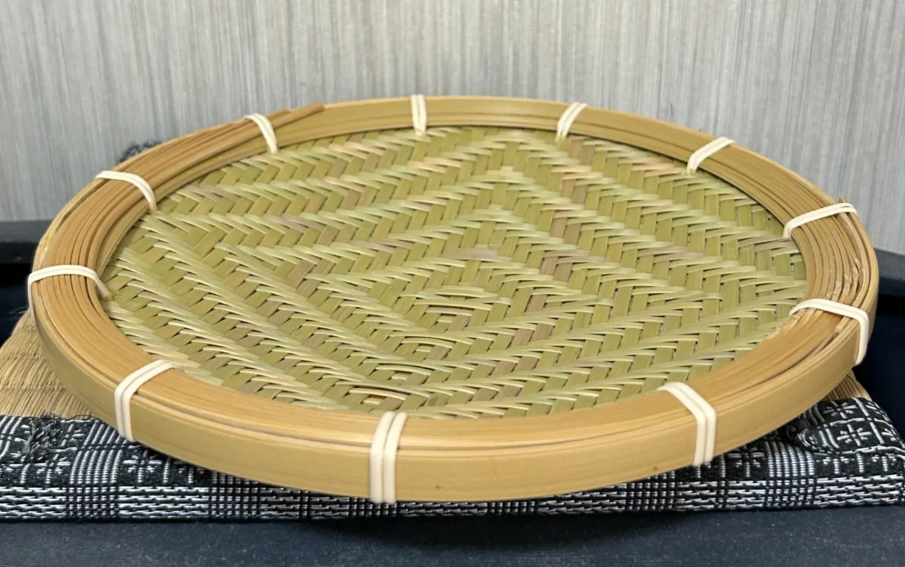 竹ザル 20㎝ 国産 真竹【希少生産の日本製竹ザル】ざる ②