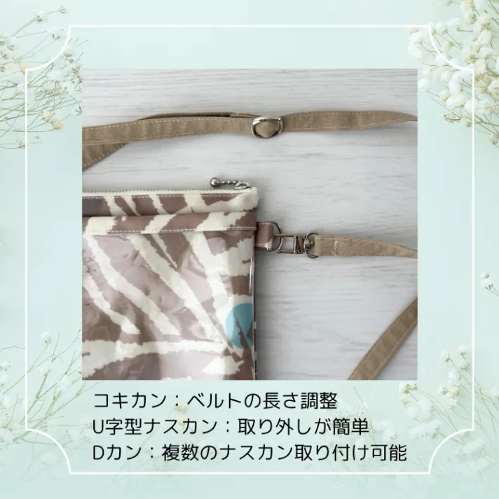 【リベシティオフ会に♪】ハンドメイド　リバティプリント ビニールコーティング　名札ケース　ショルダー
