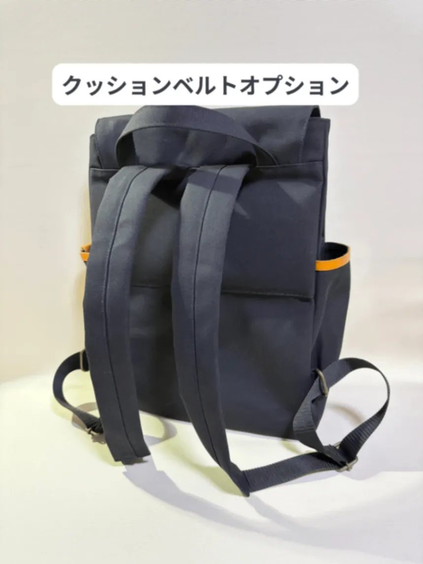 【A4対応・多ポケット】荷物を整理しやすい8号帆布の大容量リュック｜通勤通学　(ブラック)