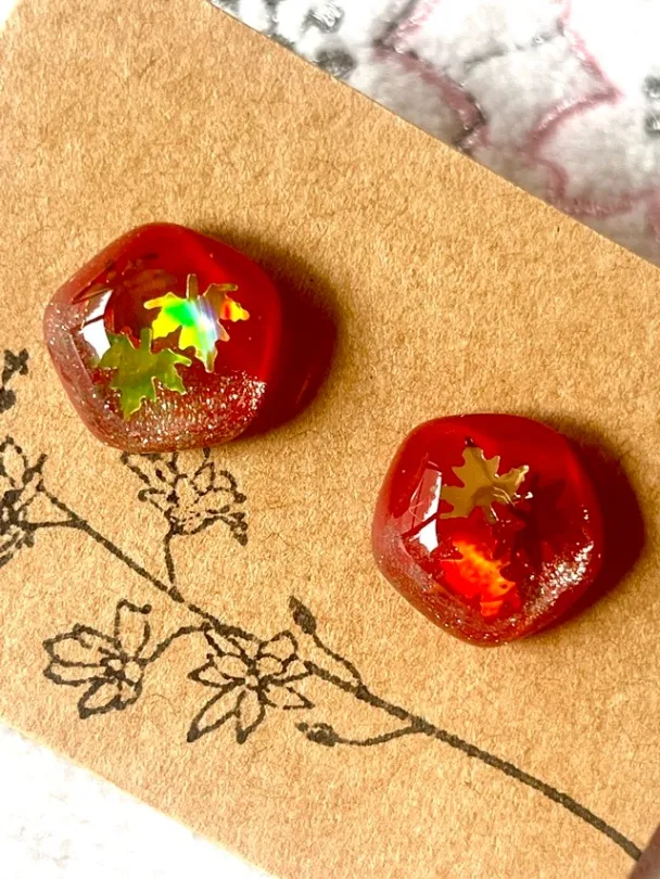 もみじ🍁のこつぶピンピアス【リベポ払い歓迎🎉】