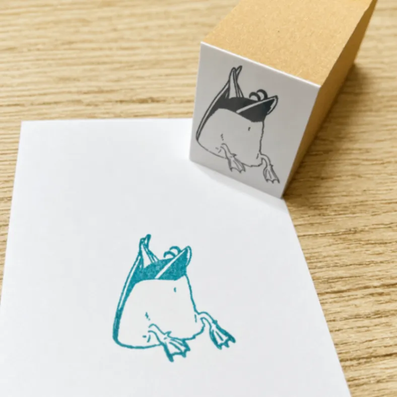 野鳥のスタンプ　マガモくんのお尻