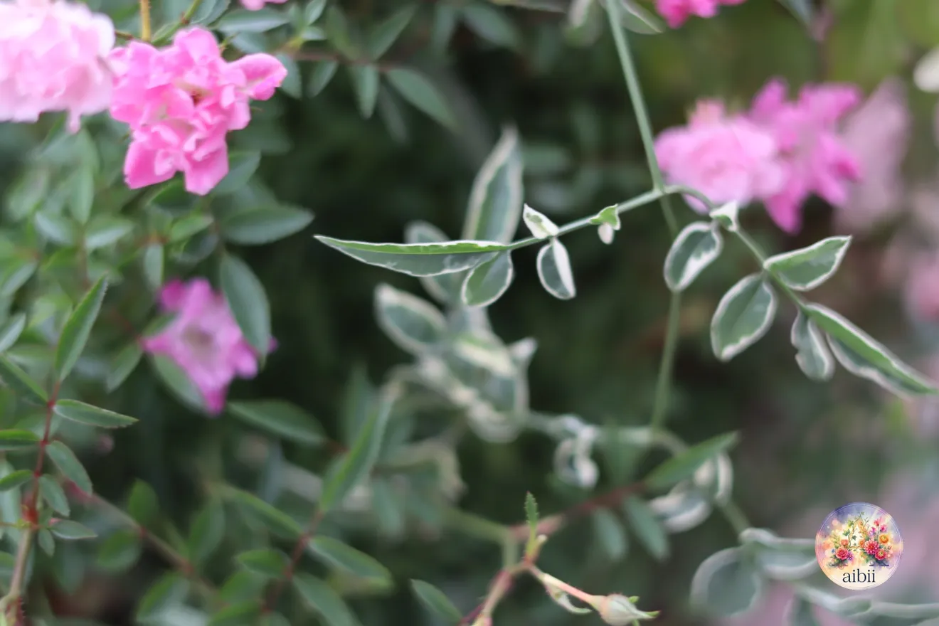 ミニバラ「ほほえみ」とケイトウの寄せ植えバスケット