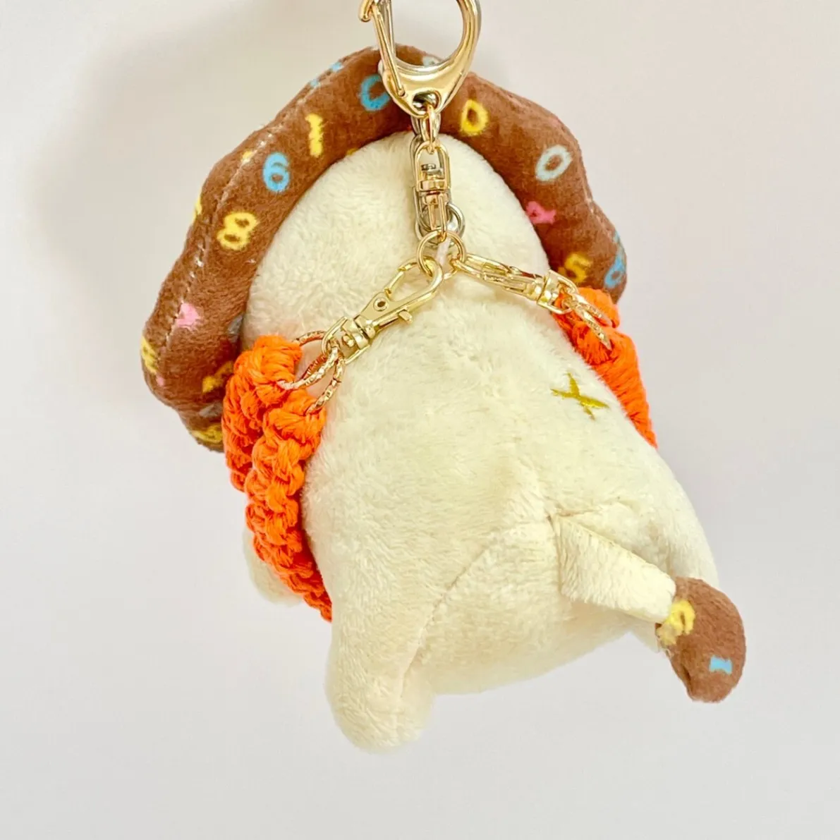 【🦁落とさずお出かけ💕】ライオンちゃんハーネス🦁🌈✨️頑丈マクラメロープ【増やす力】🧡オレンジ🧡