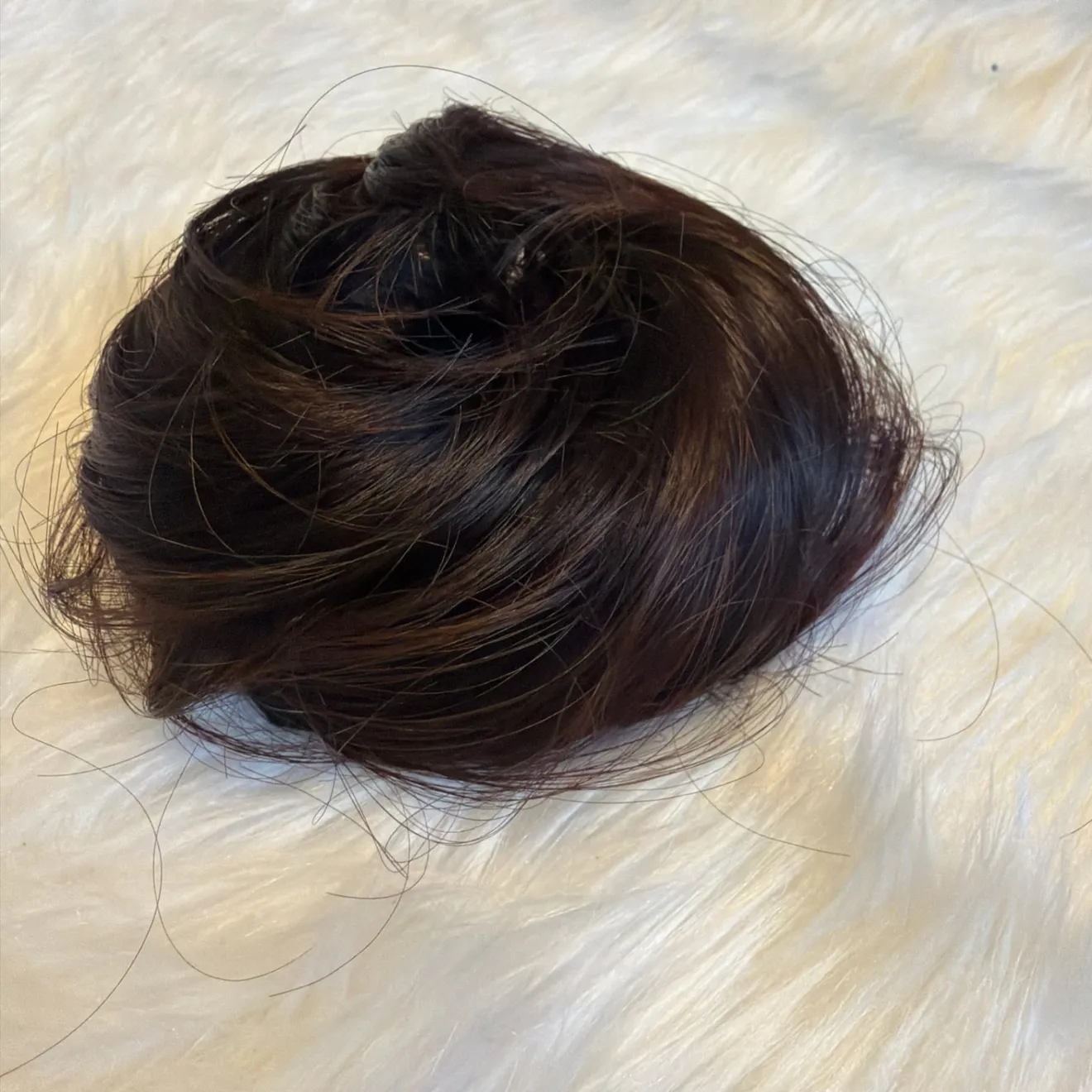 お団子ウィッグ ポイントウィッグ お団子 まとめ髪 ヘアアレンジ ブラウン 茶