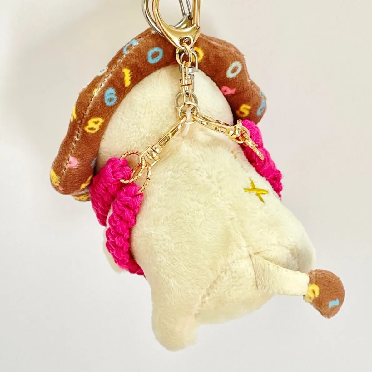 【🦁落とさずお出かけ💕】ライオンちゃんハーネス🦁🌈✨️頑丈マクラメロープ【使う力】🩷ピンク🩷