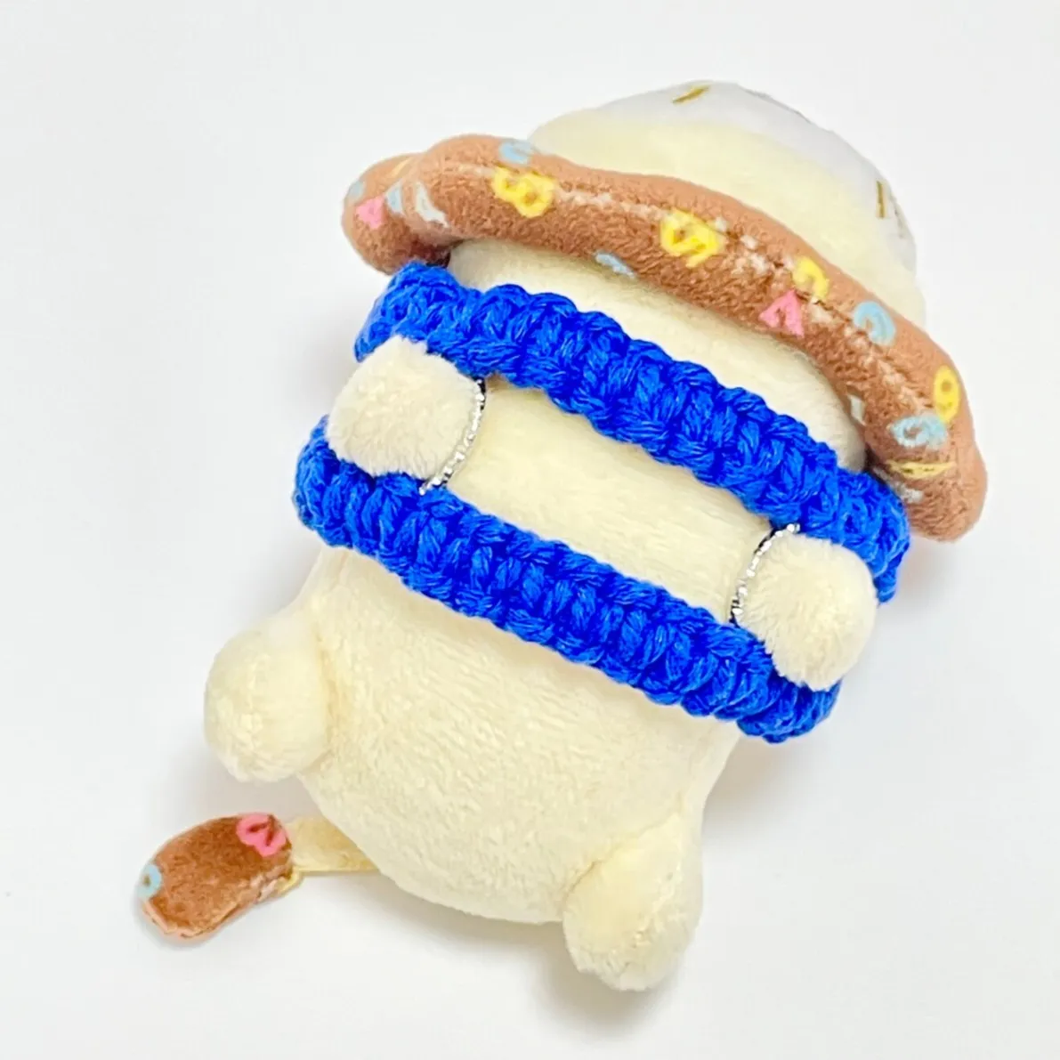 【🦁落とさずお出かけ💕】ライオンちゃんハーネス🦁🌈✨️頑丈マクラメロープ【守る力】💙青💙