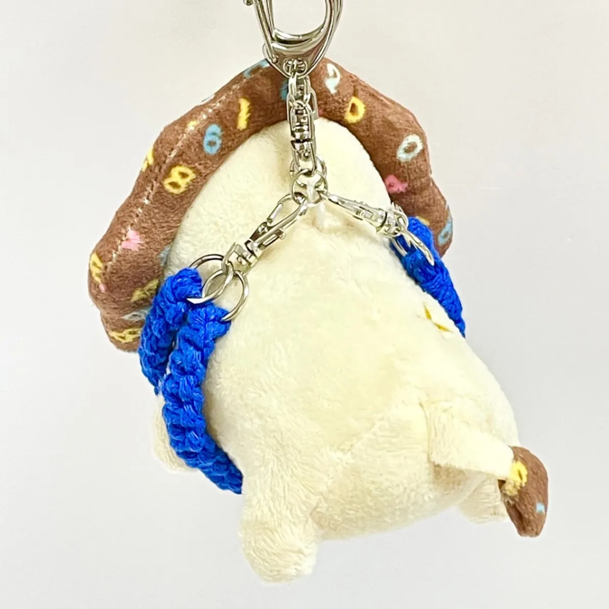 【🦁落とさずお出かけ💕】ライオンちゃんハーネス🦁🌈✨️頑丈マクラメロープ【守る力】💙青💙