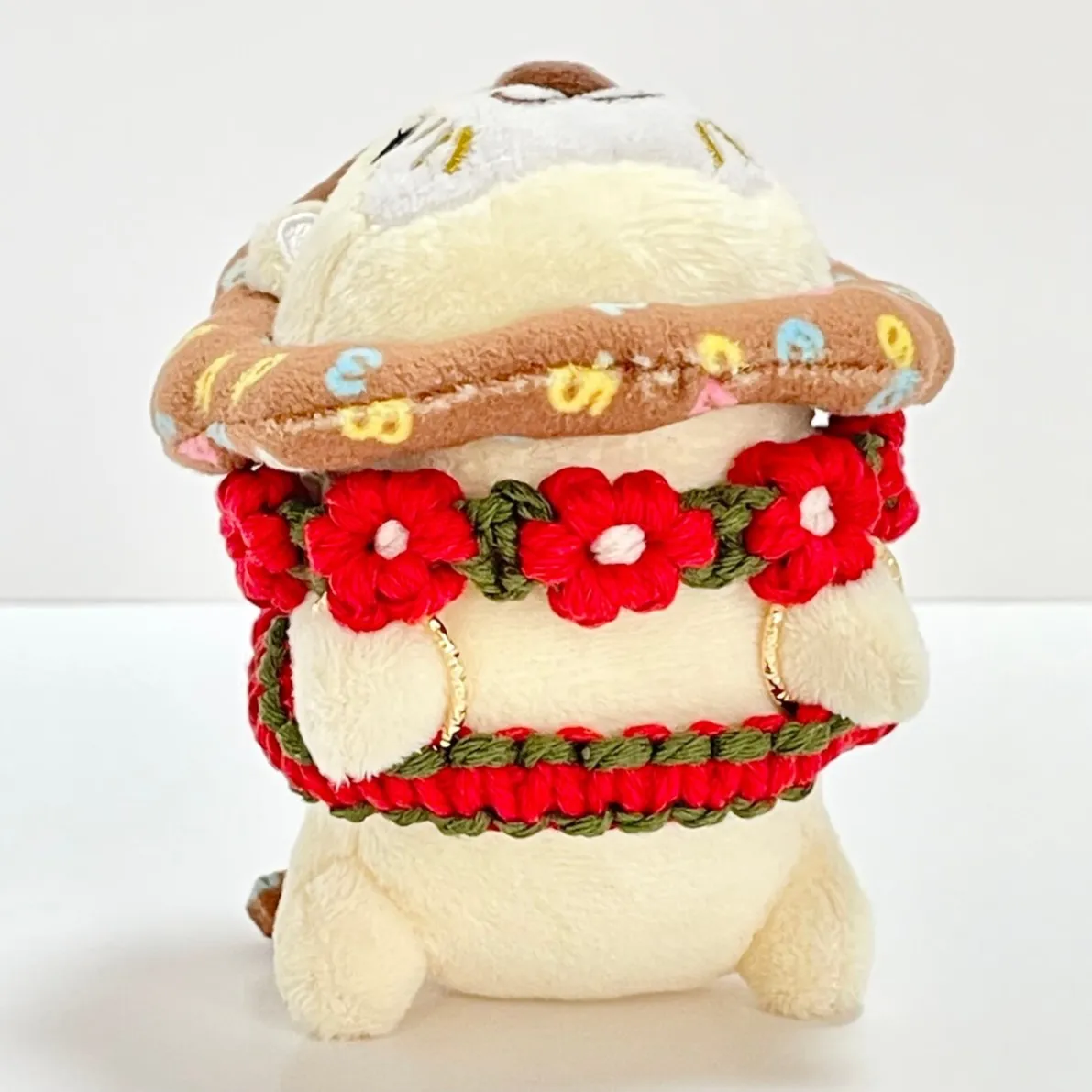 【🦁落とさずお出かけ💕】ライオンちゃんハーネス🦁🌈✨️頑丈マクラメロープ【稼ぐ力】❤️赤🌺お花