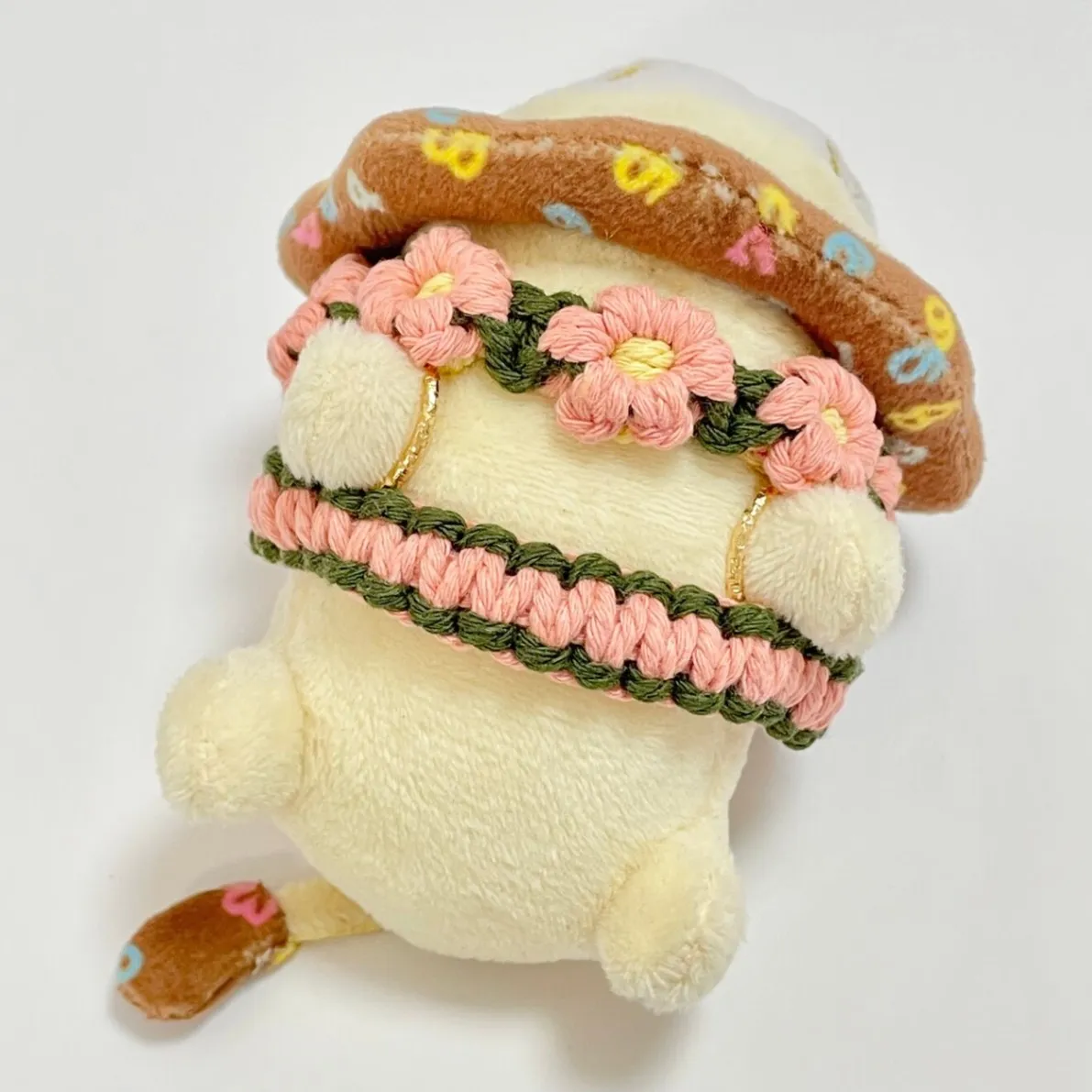 【🦁落とさずお出かけ💕】ライオンちゃんハーネス🦁🌈✨️頑丈マクラメロープ【使う力】🩷ピンク🌸お花