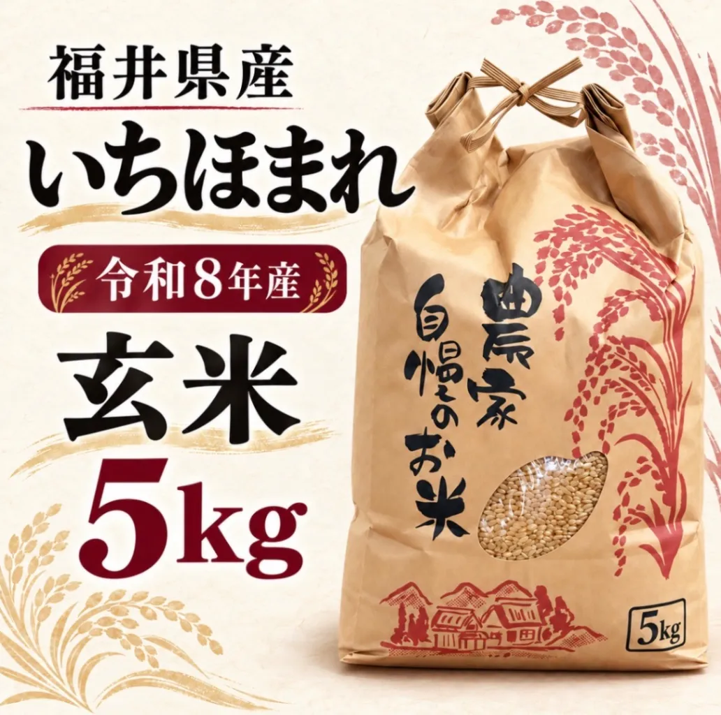 【ブランド米】福井県産いちほまれ｜5kg