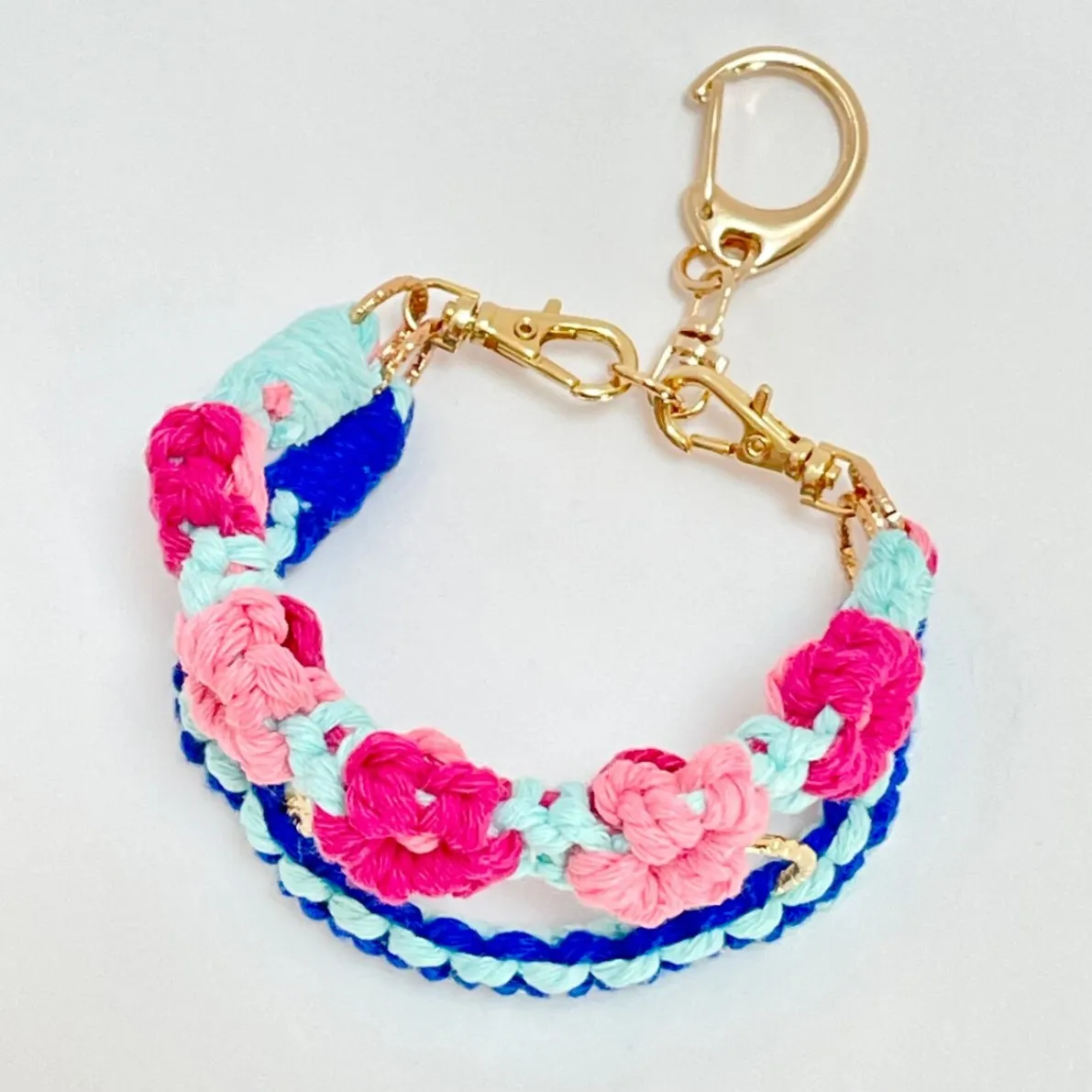 【🦁落とさずお出かけ💕】ライオンちゃんハーネス🦁🌈✨️頑丈マクラメロープ【モルディブ𓇼リーティ🩷】