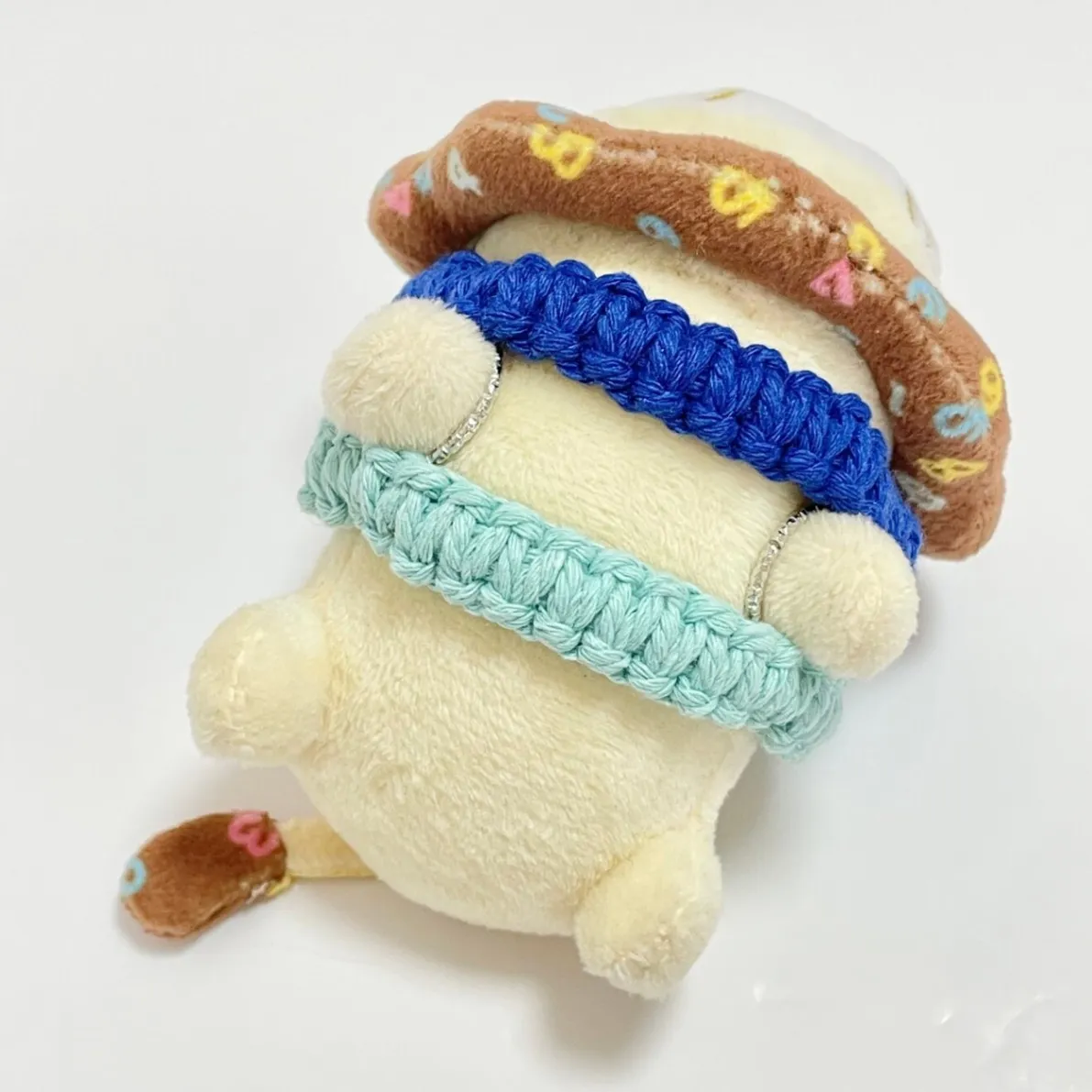 【🦁落とさずお出かけ💕】ライオンちゃんハーネス🦁🌈✨️頑丈マクラメロープ【モルディブの海🏖️🩵💙】