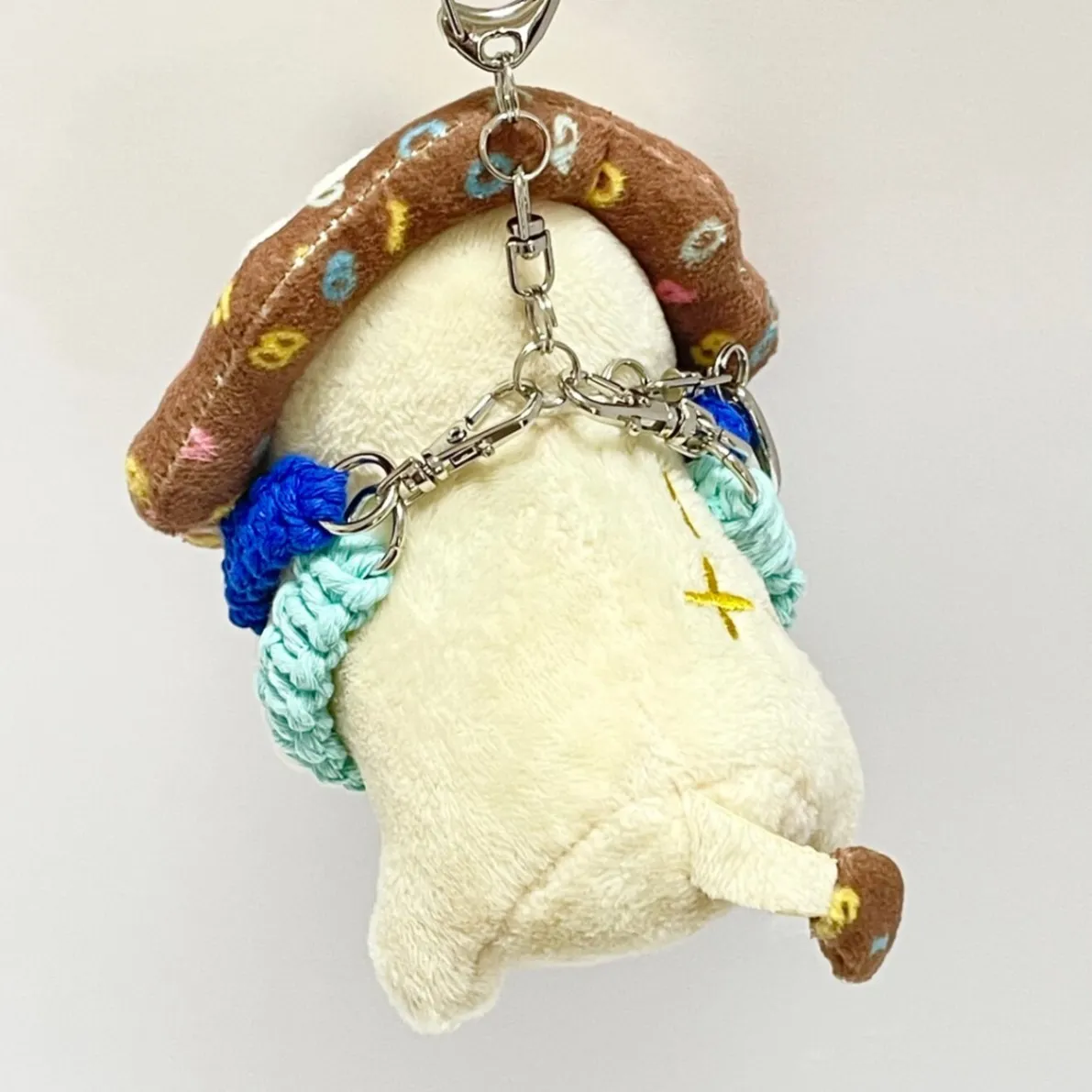 【🦁落とさずお出かけ💕】ライオンちゃんハーネス🦁🌈✨️頑丈マクラメロープ【モルディブの海🏖️🩵💙】