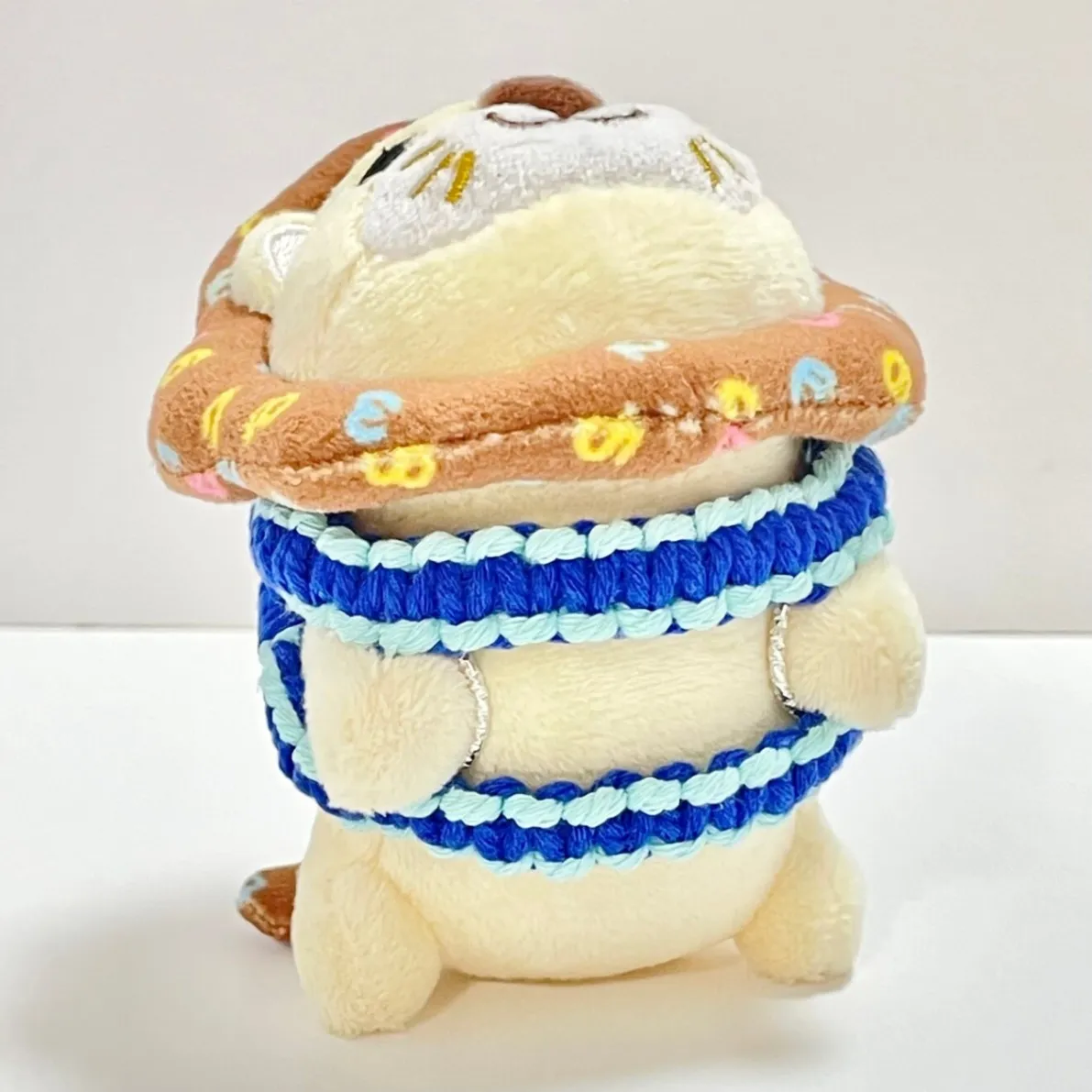 【🦁落とさずお出かけ💕】ライオンちゃんハーネス🦁🌈✨️頑丈マクラメロープ【モルディブカラー🏖️🩵】