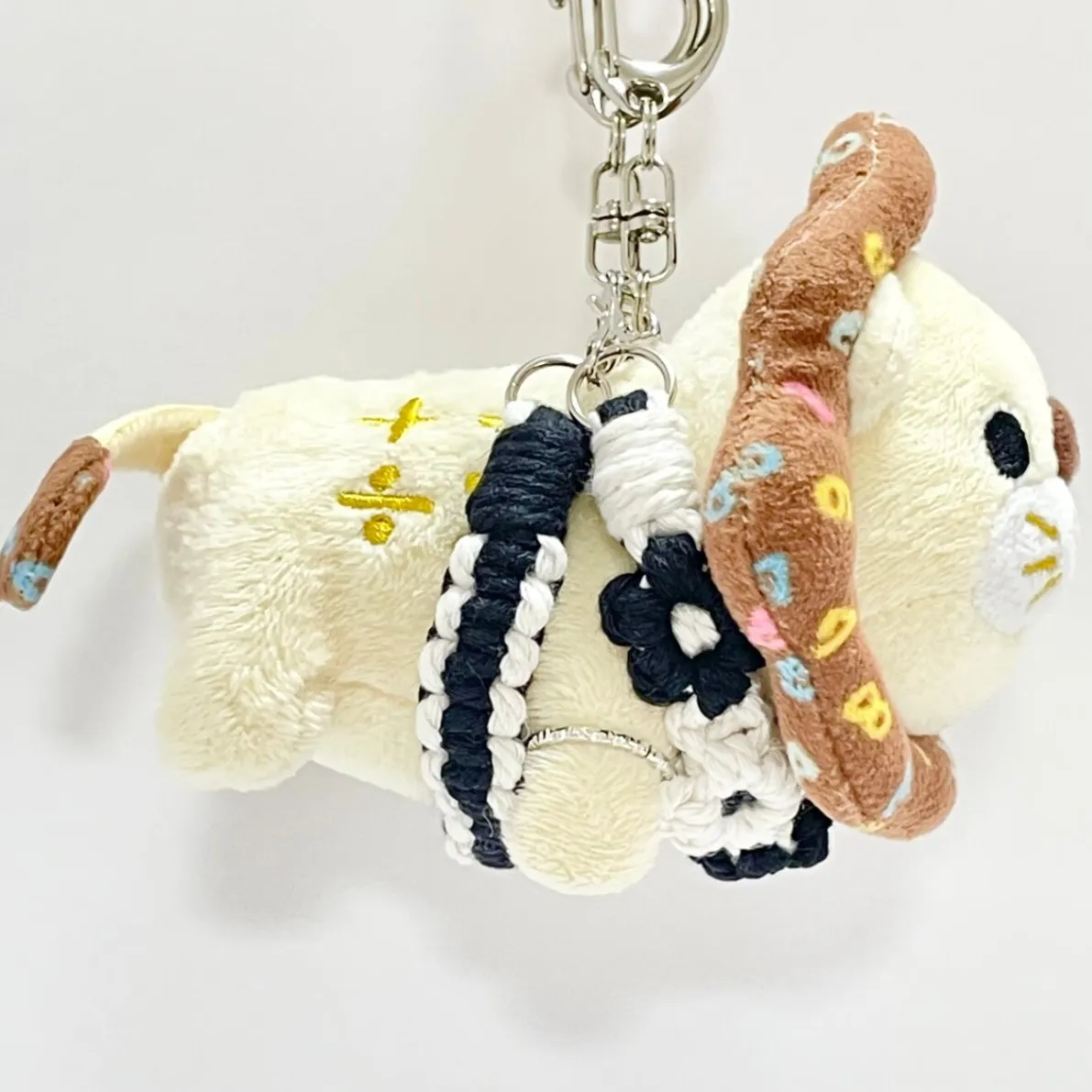 【🦁落とさずお出かけ💕】ライオンちゃんハーネス🦁🌈✨️頑丈マクラメロープ【🎹ピアノオーケストラ♬】