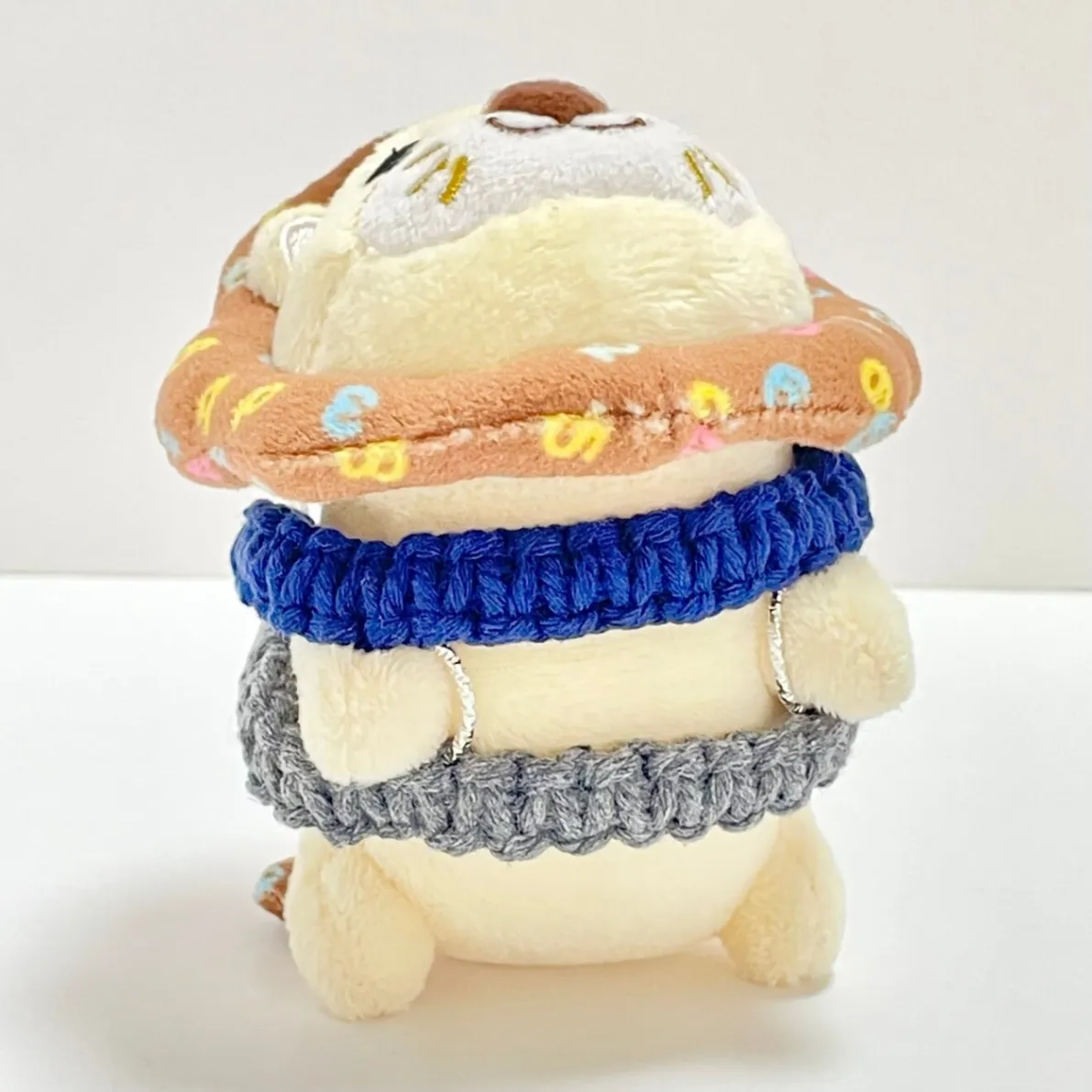 【🦁落とさずお出かけ💕】ライオンちゃんハーネス🦁🌈✨️頑丈マクラメロープ【ネイビーグレー💙🩶】