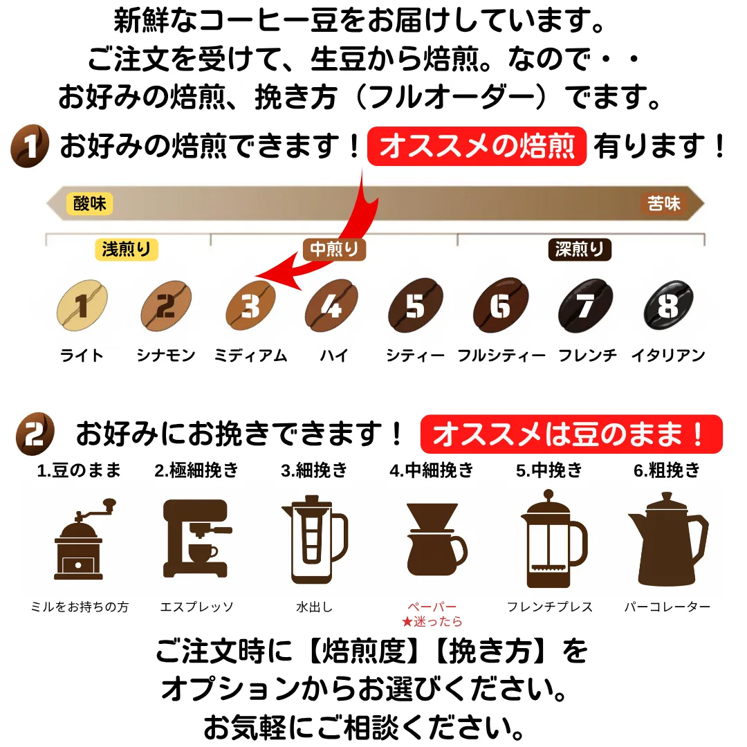 🇹🇿KIBO AA 自家焙煎コーヒー豆 100g〜400g【焙煎 挽き方思いのまま】