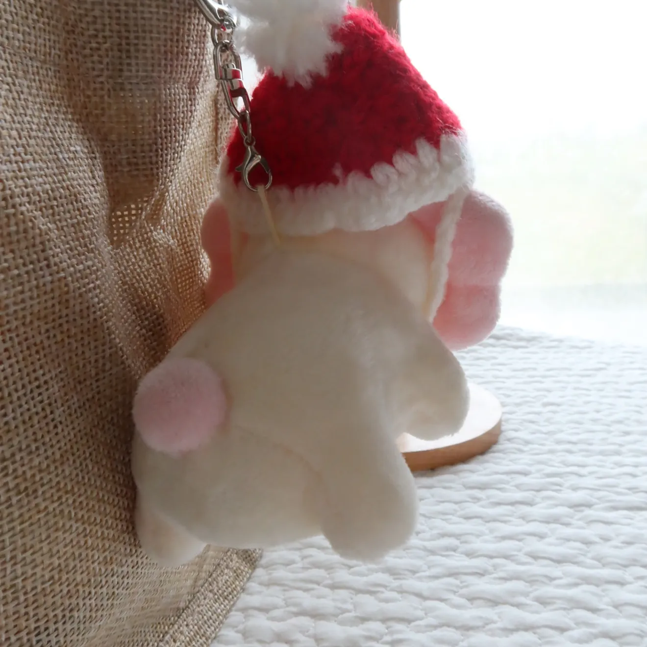 学長ぬいぐるみ用 手編みクリスマスサンタ帽 【ポイント活用】【オフ会】【冬対策】【ギフト】