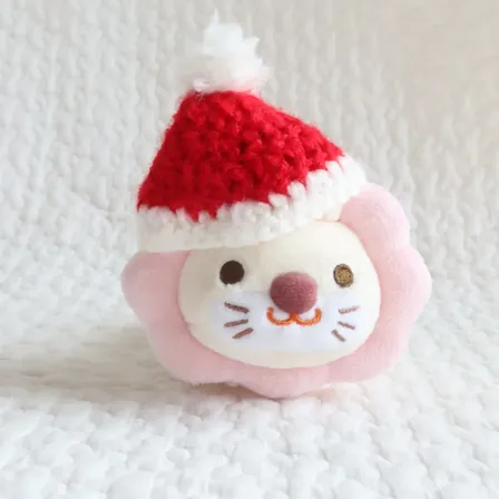 学長ぬいぐるみ用 手編みクリスマスサンタ帽 【ポイント活用】【オフ会】【冬対策】【ギフト】