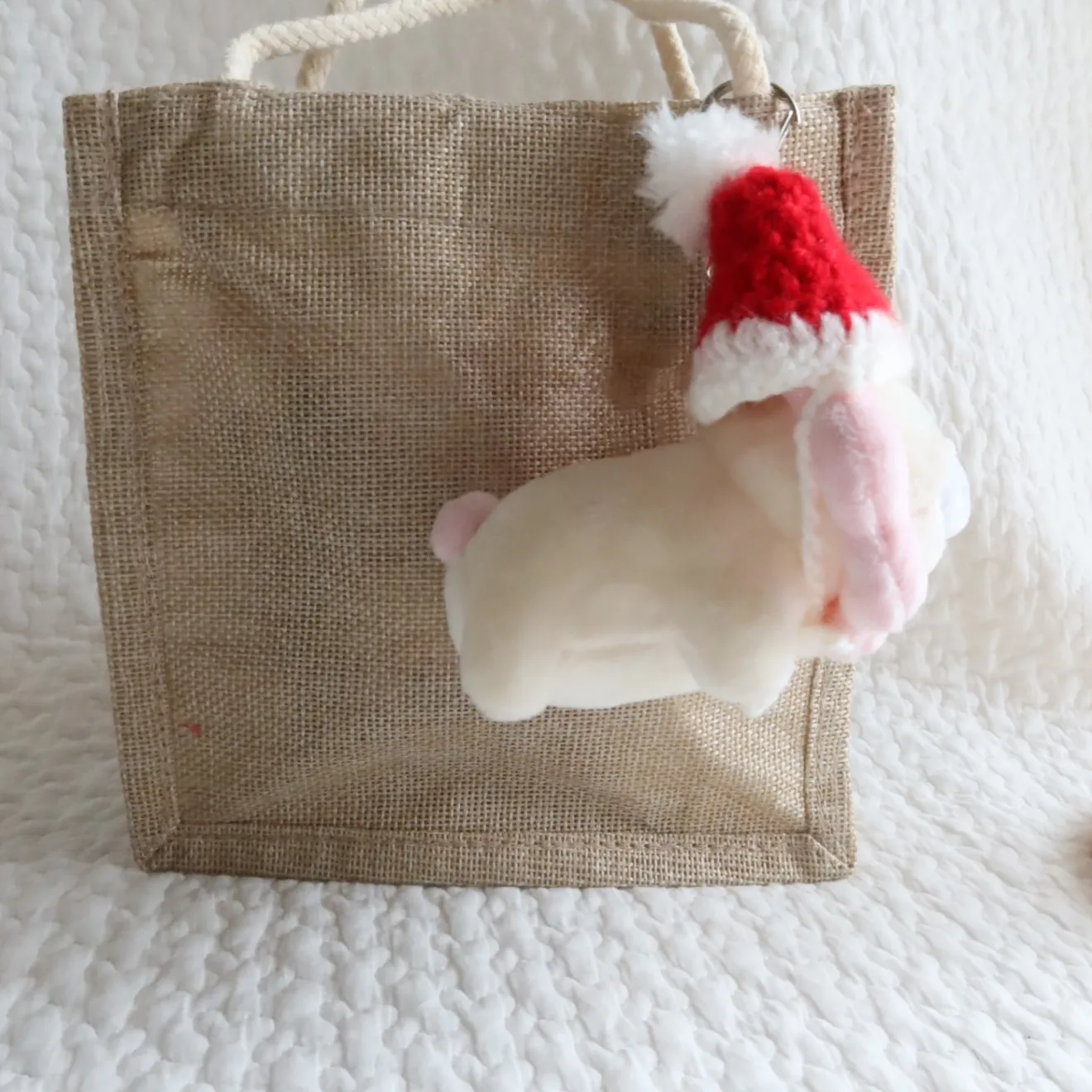 学長ぬいぐるみ用 手編みクリスマスサンタ帽 【ポイント活用】【オフ会】【冬対策】【ギフト】