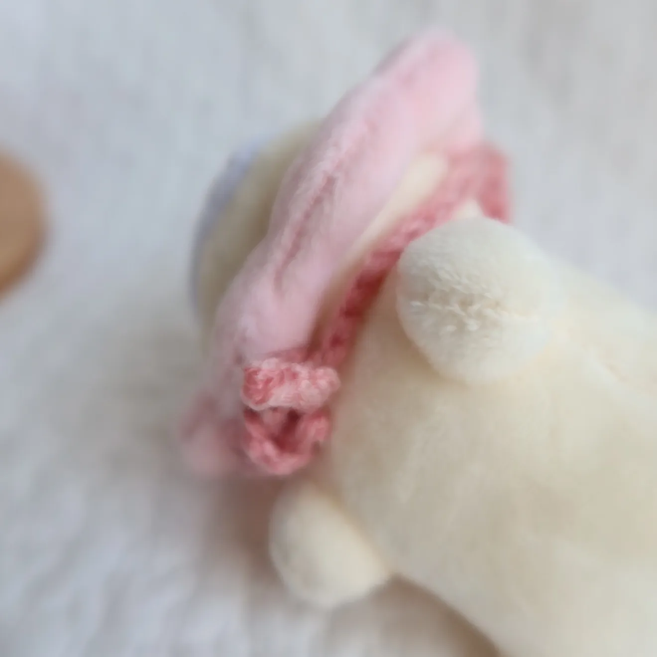 学長ぬいぐるみ用 手編み帽子（ピンク）冬対策/ギフト/オフ会/ポイント活用