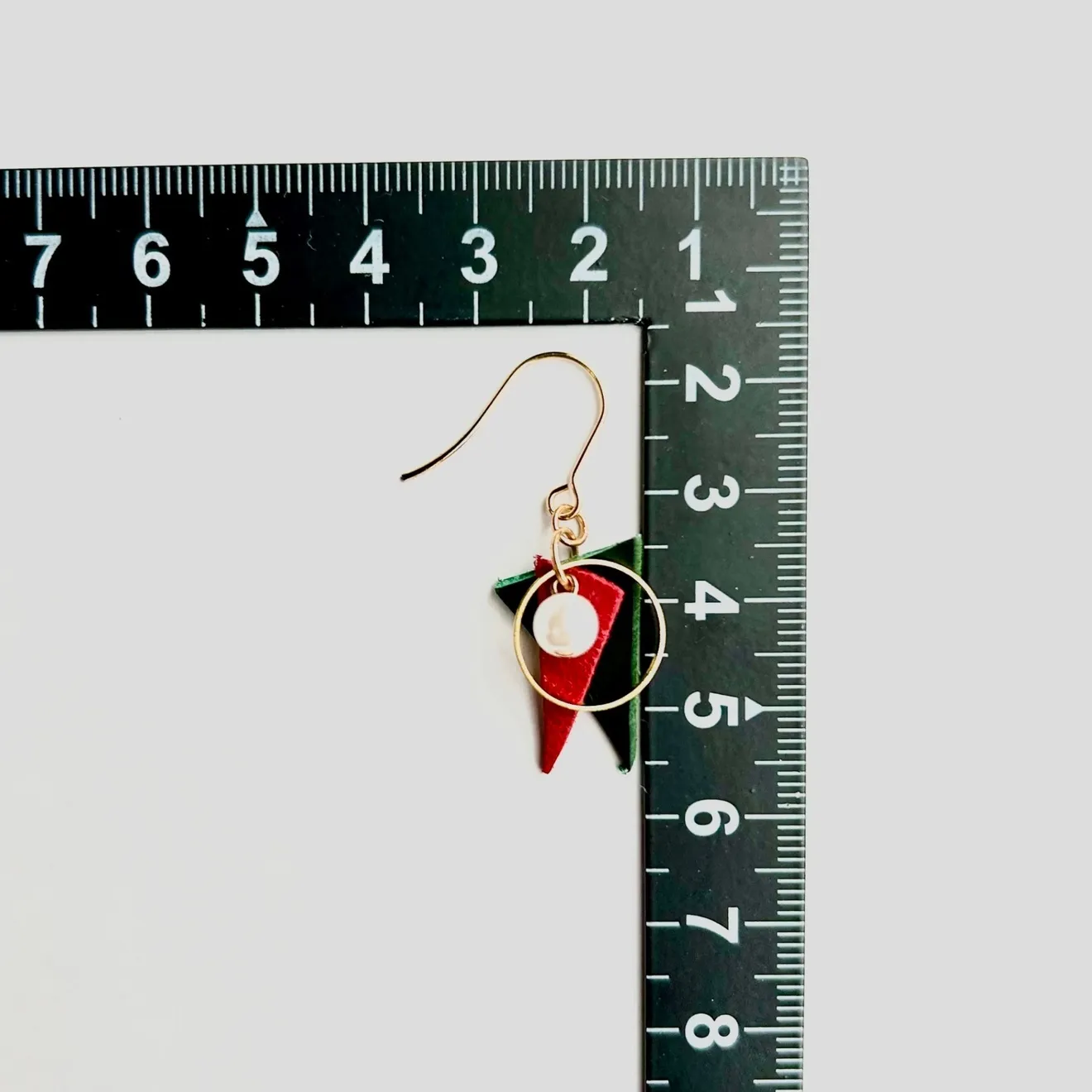 【ハンドメイド】〜本革とパールのシンプルピアス〜