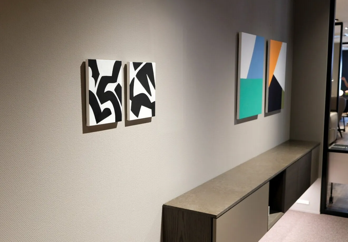 構造美のアート作品 じかん「きりぬきシリーズ - こうぞう」