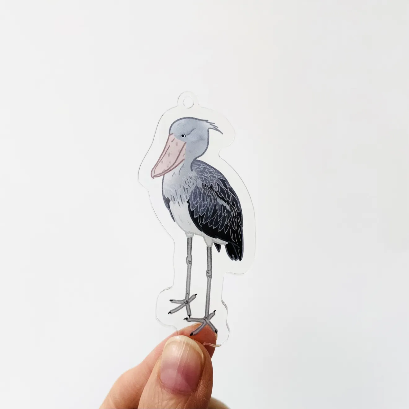 ハシビロコウさんのアクリルキーホルダー（選べる付属品）