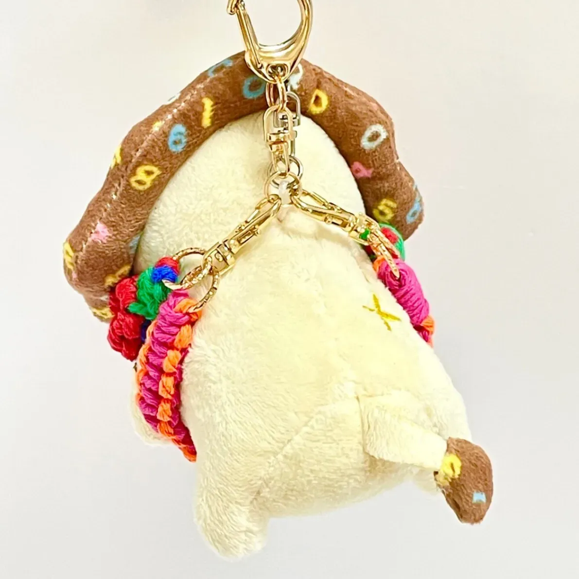 【🦁落とさずお出かけ💕】ライオンちゃんハーネス🦁🌈✨️頑丈マクラメロープ【5つの力】💚🧡❤️🩷💙お花