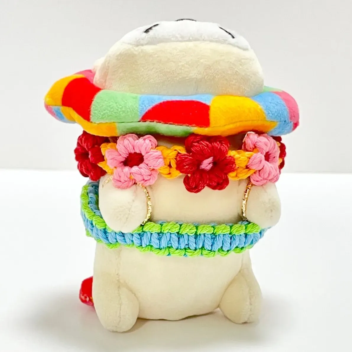 【🦁落とさずお出かけ💕】ライオンちゃんハーネス🦁🌈✨️頑丈マクラメロープ【5つの力🌸フェスカラー】