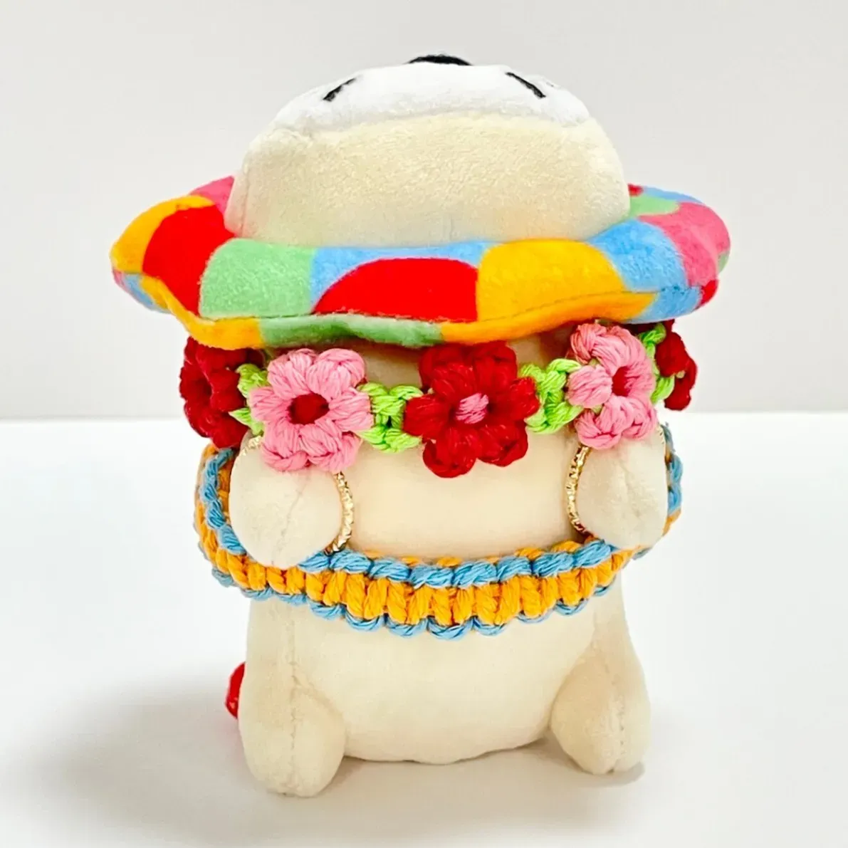 【🦁落とさずお出かけ💕】ライオンちゃんハーネス🦁🌈✨️頑丈マクラメロープ【5つの力🌺フェスカラー】