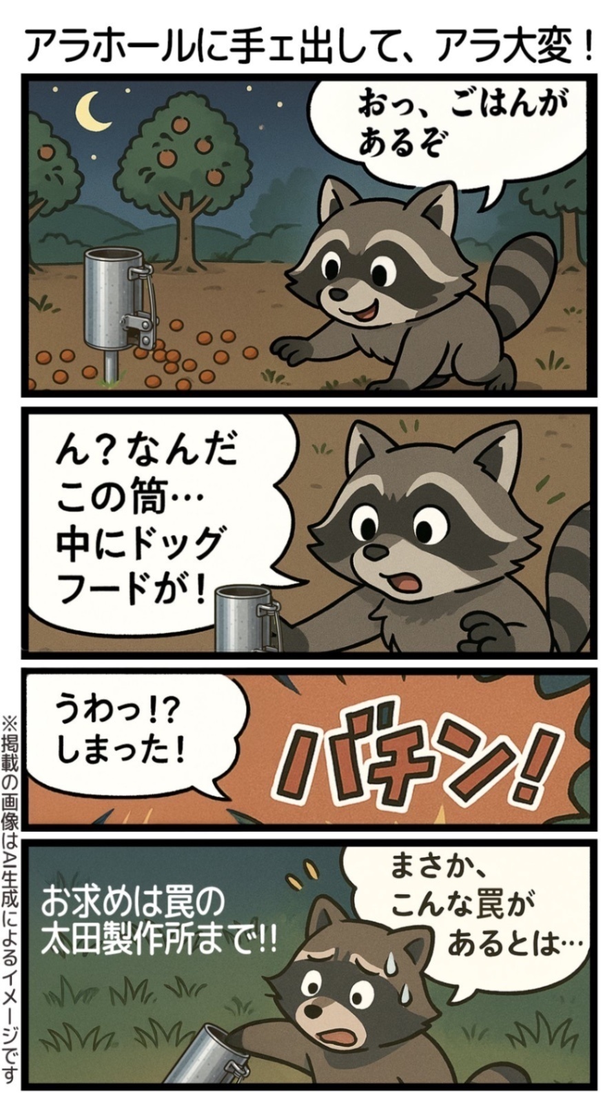 アライグマ専用捕獲機　アラホール