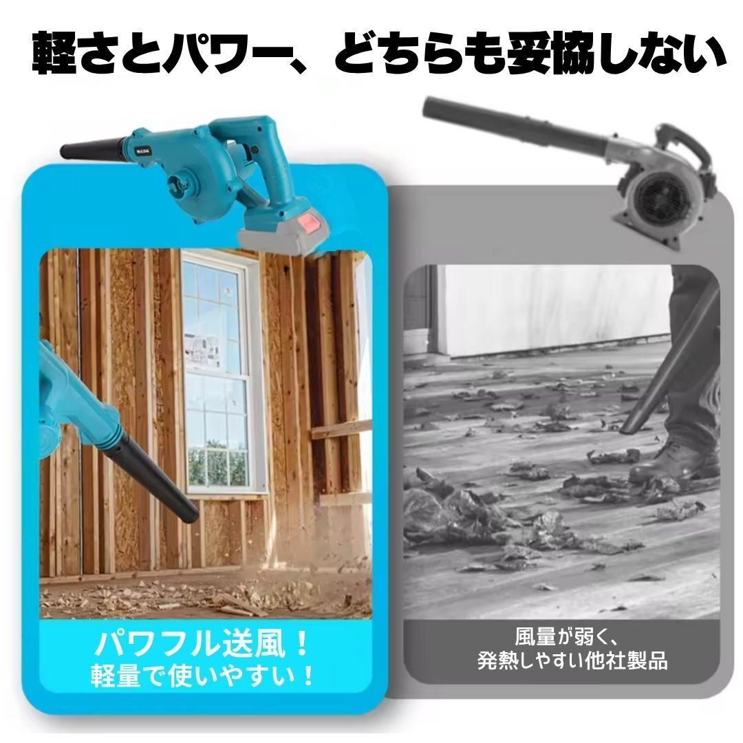 ブロワー マキタ互換 18V コードレス 送風機 集塵機 ブロアー ブロワ エアダスター バキューム