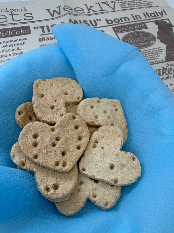 🐾【犬用】りんごおからクッキー 自然な甘みと香り♪フルーティーな無添加おやつ