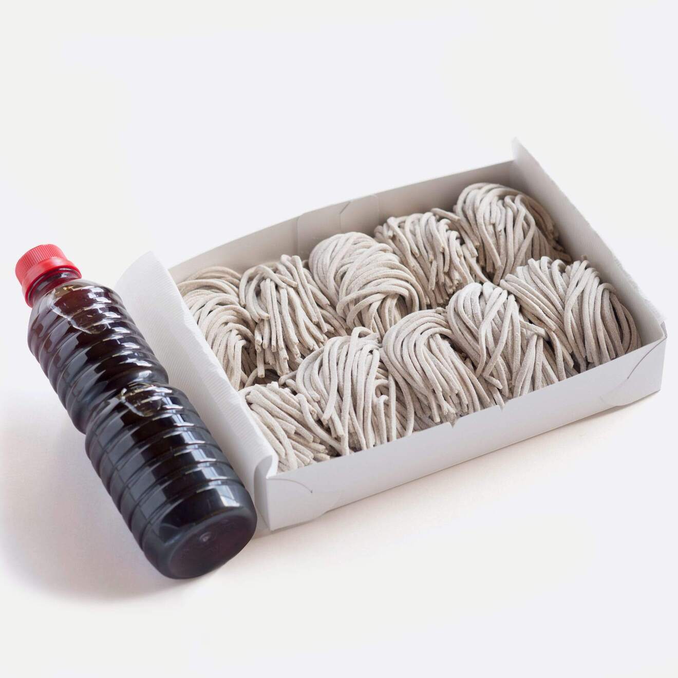 【ご自宅用】打ち立て 山形の太打ち田舎そば　５人前　自家製つゆ付