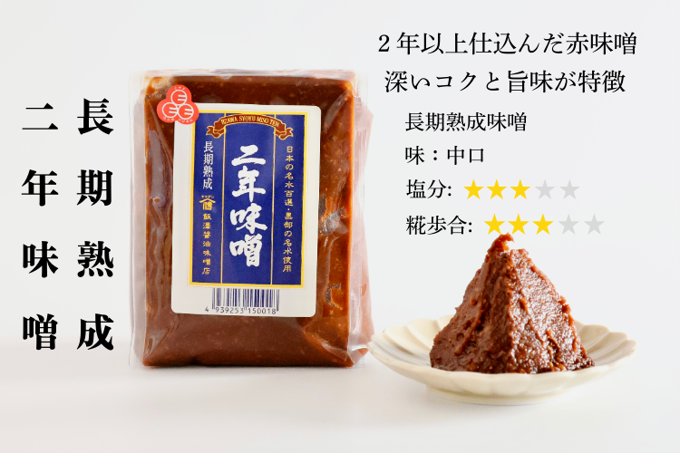 【国産原材料・天然醸造】ぜいたく米麹味噌4点セット(計2.2kg)｜名水仕込み