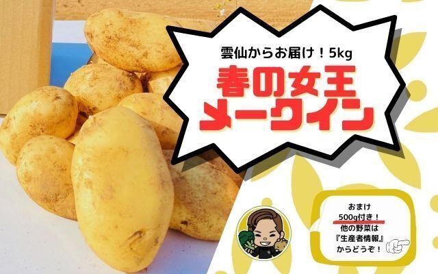 【5月予定】長崎雲仙からお届け！メークイン5kg