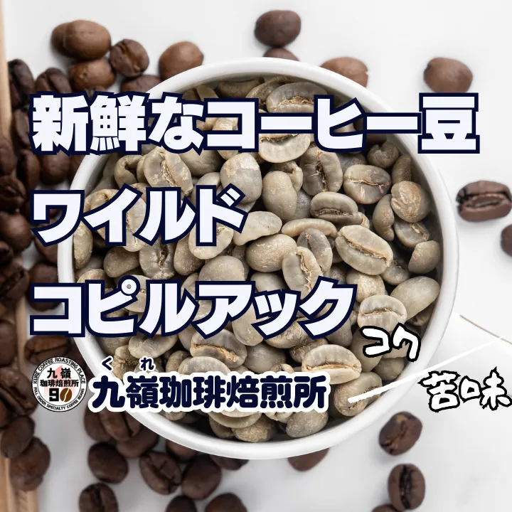 🇮🇩ワイルドコピアック 自家焙煎コーヒー豆 100g【焙煎 挽き方思いのまま】