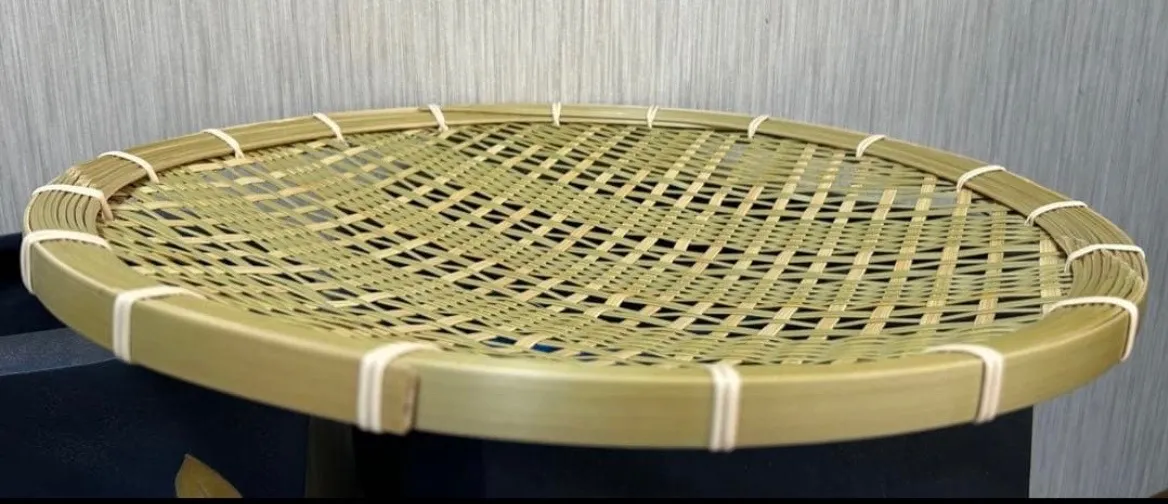 ② 竹ザル 40㎝ 国産 真竹【希少生産の日本製竹ザル】ざる