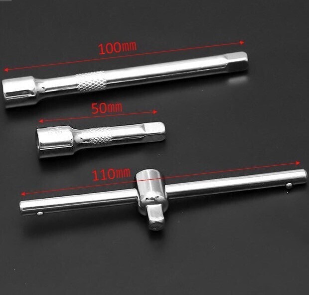 黒 ソケットレンチセット 46点 1/4 プラス マイナス ヘックス トルクス 六角ソケット レンチ