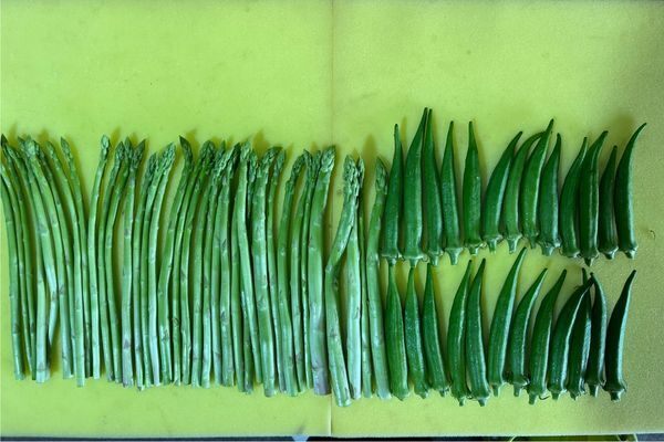 夏季限定　やわらかオクラと新鮮アスパラセット