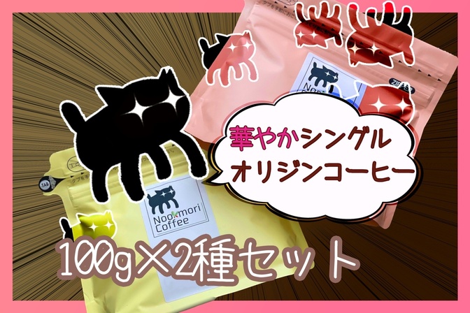 華やかシングルオリジンコーヒー 100g×2種セット