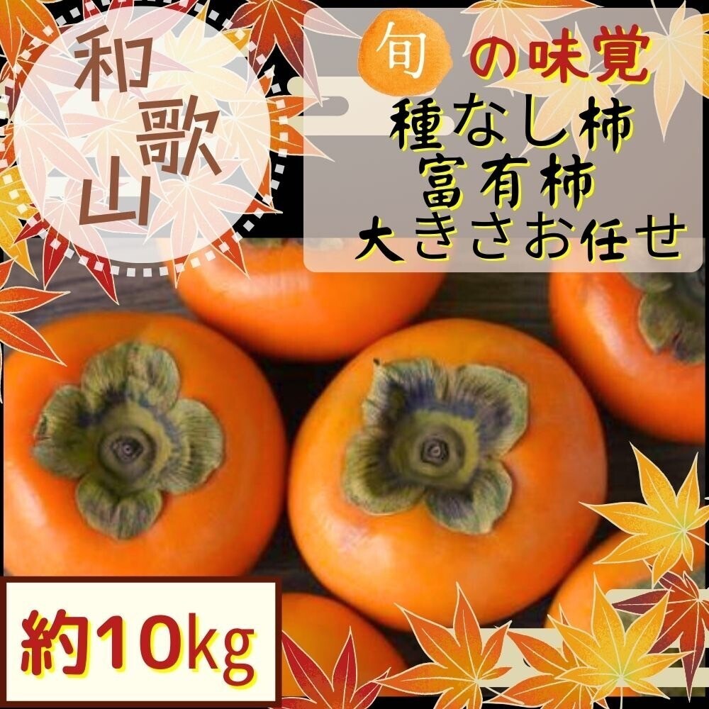  富有柿 約10kg  大きさお任せ　柿 訳あり 傷多め ご家庭用 甘い 送料無料