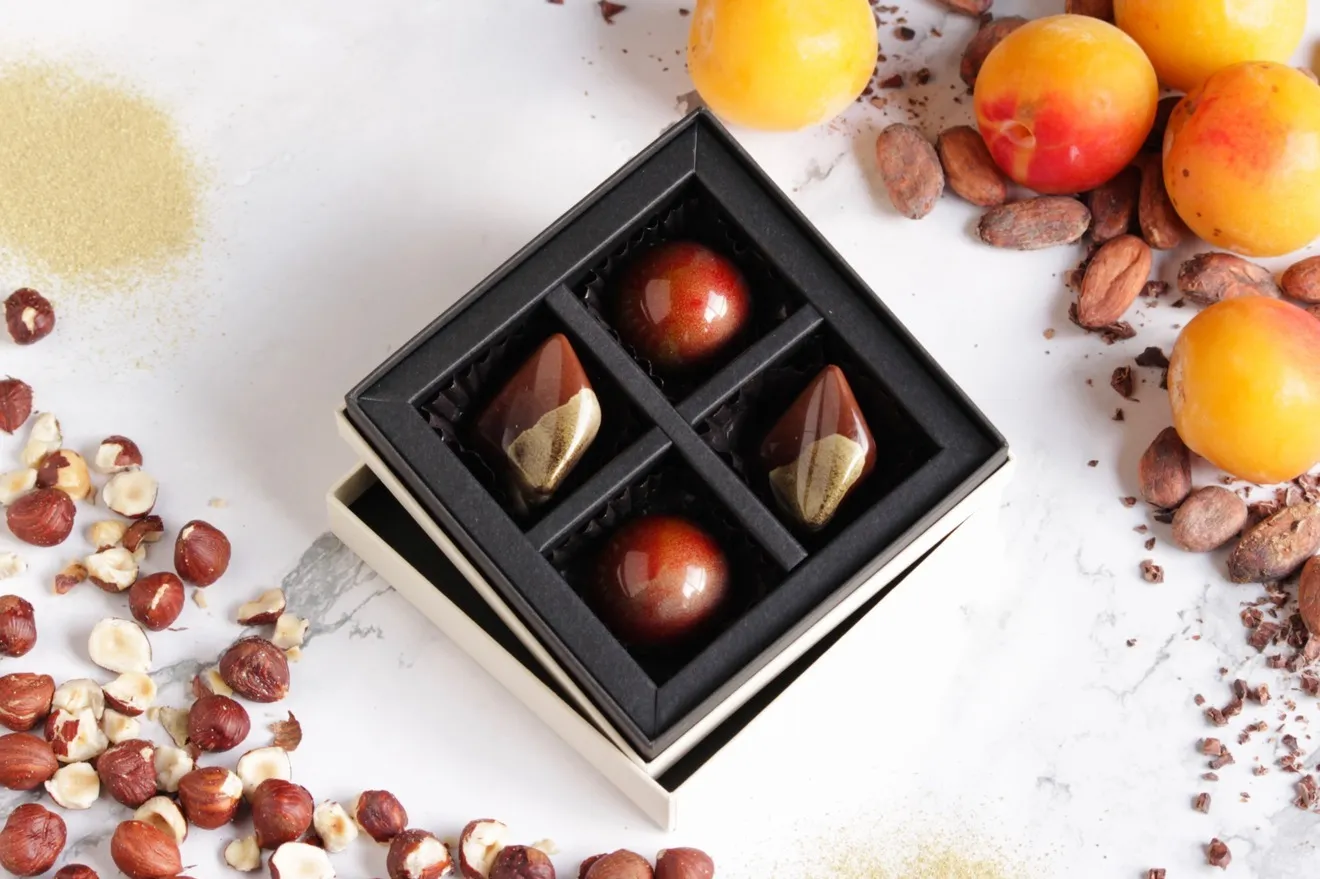 白湯で味わうチョコレート🍫ボンボンショコラ4個セット
