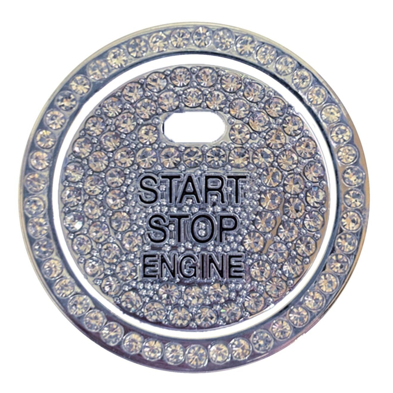 エンジンスタートボタン 車の装飾 スターターリング クリスタル デコレーション 内装 カバー
