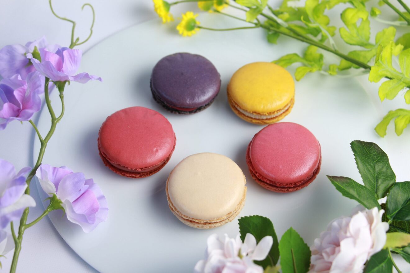 お花のマカロン5個セット※別の温度帯の商品と一緒にご注文はできません