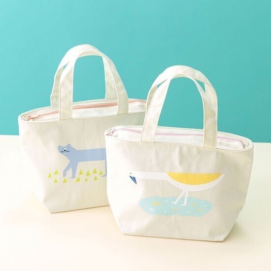 お弁当時間が楽しくなるトリのランチバッグ 保冷トート ランチトート　ほっこり ポイント消費