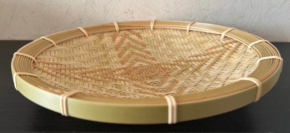 ③ 竹ザル 25㎝ 国産 真竹【希少生産の日本製竹ザル】ざる